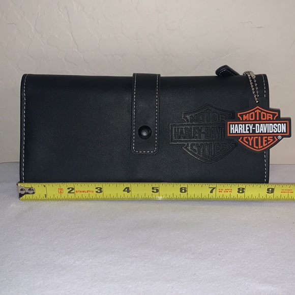 HARLEY-DAVIDSON BRAND NEW TRI-FOLD ORGANIZER WALLET - Picture 8 of 13